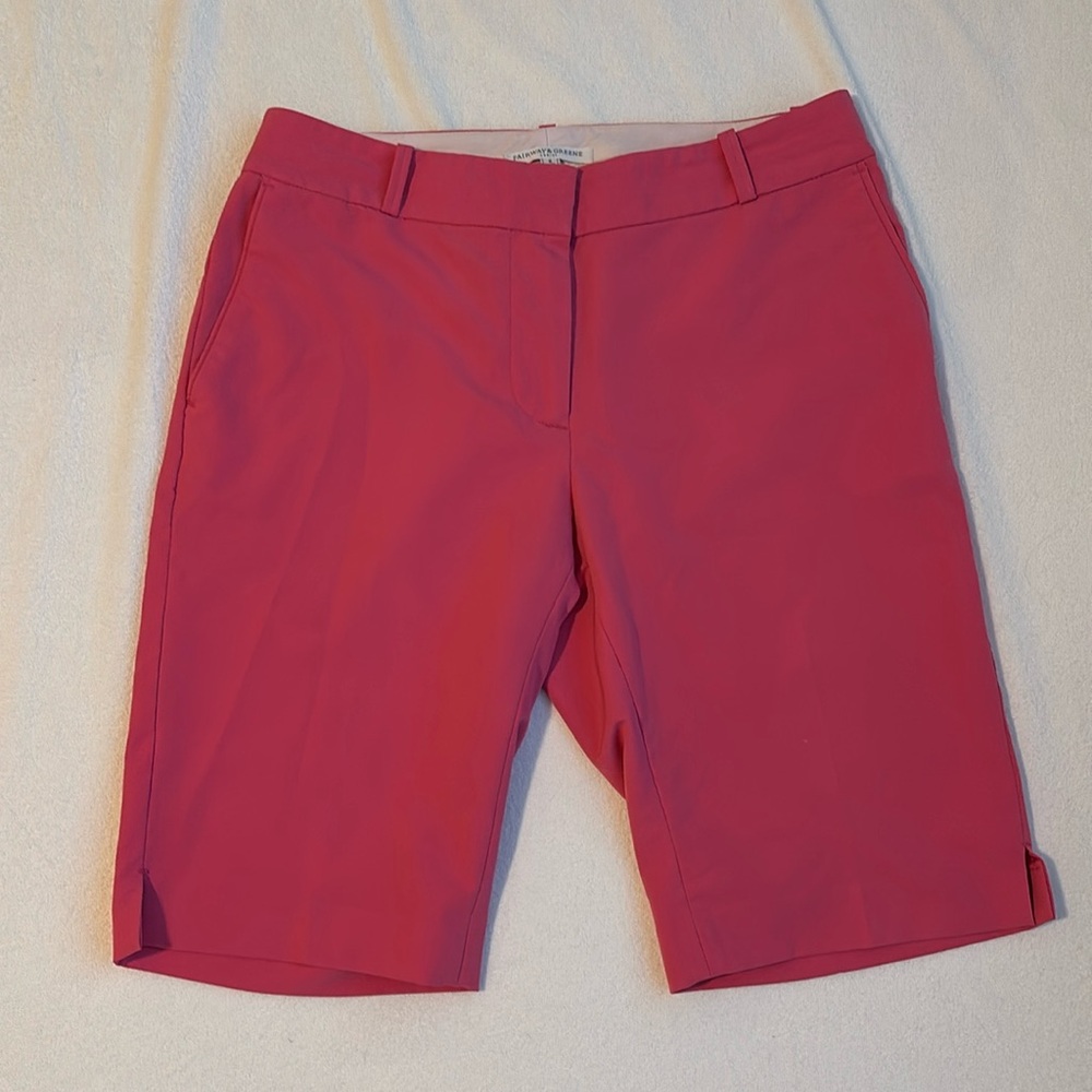 Fairway & Greene pink golf shorts